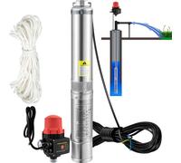 VEVOR Pompe Immergée Pompe à Eau pour Puits Profond Inox 750 W 105 L/min 62 m