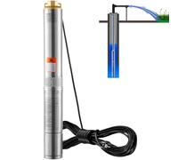 VEVOR Pompe immergée à eau pour puits profond en acier inox 370 W 5,3 m³/h 50 m