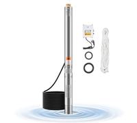 VEVOR Pompe immergée à eau pour puits profond acier inox 750 W 65 L/min 64 m