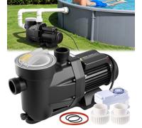 VEVOR Pompe Piscine 1300 W Pompe Filtration Piscine 28800 L/h pour Piscines Hors Sol Enterrées, Spa, Vitesse Unique, avec Panier Filtre, Minuterie, 2850 tr/min, Hauteur Refoulement 17 m, 220-240 V CA