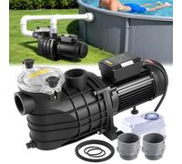VEVOR Pompe Piscine 3000 W Pompe Filtration Piscine 35000 L/h pour Piscines Hors Sol Enterrées, Spa, Vitesse Unique, avec Panier Filtre, Minuterie, 2860 tr/min, Hauteur Refoulement 19 m, 220-240 V CA