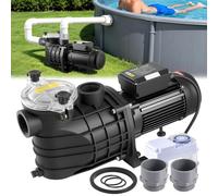 VEVOR Pompe Piscine 3000 W Pompe Filtration Piscine 35000 L/h pour Piscines Hors Sol Enterrées, Spa, Vitesse Unique, avec Panier Filtre, Minuterie, 2860 tr/min, Hauteur Refoulement 19 m, 220-240 V CA