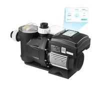 VEVOR Pompe Piscine Vitesse Variable 1100 W Pompe Filtration Piscine 26000 L/h pour Piscines Hors Sol Enterrées, Spa, Auto-amorçante, avec Panier Filtre, Minuterie, Hauteur Refoulement 15 m, 220-240 V