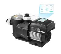 VEVOR Pompe Piscine Vitesse Variable 1100 W Pompe Filtration Piscine 26000 L/h pour Piscines Hors Sol Enterrées, Spa, Auto-amorçante, avec Panier Filtre, Minuterie, Hauteur Refoulement 15 m, 220-240 V