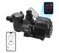 VEVOR Pompe Piscine Vitesse Variable 1650 W Pompe Filtration Piscine 33000 L/h pour Piscines Hors Sol Enterrées, Spa, Auto-amorçante, avec Panier Filtre, Minuterie, Hauteur Refoulement 17 m, 220-240 V