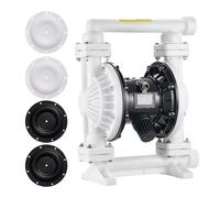 VEVOR Pompe Pneumatique à Double Membrane 95 L/min, Pompe à Diaphragme Pneumatique Transfert d'Huile Usagée, Entrée Sortie Air Standard, Corps Polypropylène, pour Diesel, Graisse, Kérosène, Essence