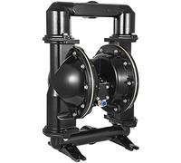 VEVOR Pompe pneumatique à double membrane, entrée et sortie de 50 mm, alliage d'aluminium, 158,4 GPM, pompe de transfert à membrane en nitrile pour pétrole, diesel, huile, fluides à faible viscosité