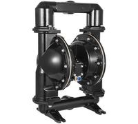VEVOR Pompe pneumatique à double membrane, entrée et sortie de 50 mm, alliage d'aluminium, 285L/min (75GPM), pompe de transfert à membrane en nitrile pour pétrole, diesel, huile, fluides à faible visc