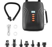 VEVOR Pompe pour paddleboard (20 PSI) batterie rechargeable, pompe à air électrique SUP à deux étages avec arrêt automatique & 12 V DC Autoanschuluss, gonflage & dégonflage idéal pour bateaux pneumati