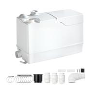 VEVOR Pompe Relevage Douche 800 W 200 L/min Levage 10 m Pompe Eaux Grises, pour Salle de Douche, Évier de Cuisine, Sous-sol, Buanderie, avec 3 Entrées, Lame Inférieure, Clapet Anti-retour Intégré
