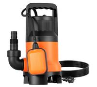 VEVOR Pompe Submersible Eaux Usées 650 W Pompe Puisard PP-GF20, 15000 L/h avec Interrupteur à Flotteur Automatique, Hauteur Refoulement 8 m, Évacuation Eaux Usées pour Piscines, Étangs, Zones Inondées