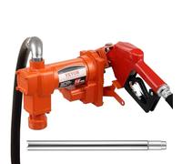 VEVOR Pompe Transfert Carburant 12 V CC 60,5 L/min 1/4 CV, Pompe d'Extraction Essence avec Buse Arrêt Automatique, Long Tuyau, pour Mélange d'Essence, Diesel, Kérosène, Éthanol, Méthanol, Biodiesel