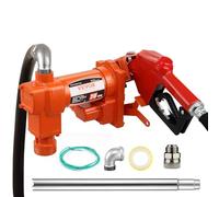 VEVOR Pompe Transfert Carburant 12 V CC 75,7 L/min 1/4 CV Pompe d'Extraction Essence avec Buse Automatique, Tuyau d'Aspiration, pour Mélange d'Essence, Diesel, Kérosène, Éthanol, Méthanol, Biodiesel