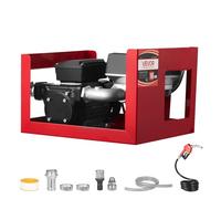 VEVOR Pompe Transfert Carburant 230 V CA Pompe Transfert Diesel Électrique 60 L/min, avec Débitmètre, Pistolet Carburant Arrêt Auto, 2 Tuyaux, Hauteur de Refoulement 13,7 m, pour Kérosène, Biodiesel