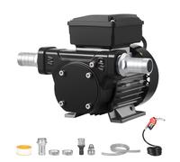 VEVOR Pompe Transfert Carburant 230 V CA Pompe Transfert Diesel Électrique 60 L/min, avec Pistolet de Carburant à Arrêt Automatique, 2 Tuyaux, Hauteur de Refoulement 13,7 m, pour Kérosène, Biodiesel