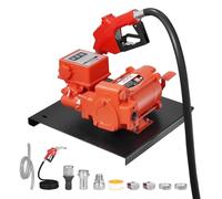 VEVOR Pompe Transfert Carburant 230 V CA Pompe Transfert Diesel Électrique 76 L/min, avec Débitmètre, Pistolet Carburant Arrêt Auto, Tuyau de Refoulement, pour Essence, Kérosène, Biodiesel, Éthanol