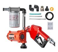 VEVOR Pompe Transfert Carburant 40 L/min Pompe Transfert Gasoil 12 V CC avec Pistolet Arrêt Automatique, Tuyau Refoulement, Protection contre Surchauffe, Antidéflagrante, pour Essence Diesel Kérosène