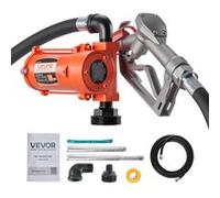 VEVOR Pompe Transfert Carburant Diesel Essence 12 V CC 57 L/min Pistolet Manuel Orange