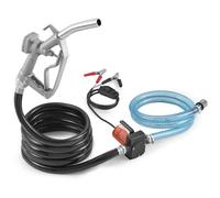 VEVOR Pompe Transfert Carburant Électrique Portable 12 V CC 5 GPM 19 L/min 1/7 CV Buse de Carburant Arrêt Automatique, Long Tuyau Entrée et Sortie, pour Mélange d'Essence, Diesel, Kérosène, Méthanol