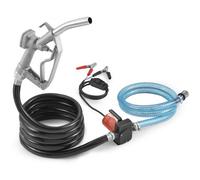 VEVOR Pompe Transfert Carburant Électrique Portable 12 V CC 5 GPM 19 L/min 1/7 CV Buse de Carburant Arrêt Automatique, Long Tuyau Entrée et Sortie, pour Mélange d'Essence, Diesel, Kérosène, Méthanol