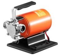 VEVOR Pompe Transfert d'Eau Utilitaire Portable 12V 360GPH 1/10CV Avec Tuyau 1,8m Noir et Orange