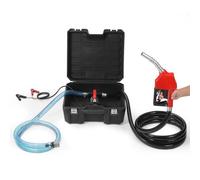 VEVOR Pompe Transfert Diesel 37,8 L/min Pompe Transfert Carburant Électrique Portable avec Buse de Carburant Haut Débit 12 V CC, Tuyau d'Entrée Sortie pour Diesel Kérosène Carburant de Transformateur