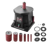 VEVOR Ponceuse à Broche Oscillante d'Établi 2000 tr/min, Course 15 mm, 6 Manchons 12,7 mm 19 mm 25,4 mm 38,1 mm 50,8 mm 76,2 mm, Port Anti-poussière, pour Travail Bois, Ponçage Artisanal, Bricolage