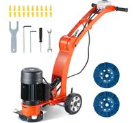 VEVOR Ponceuse électrique pour sols en béton, 7 pouces, ponceuse à main, 2,0 CV, polisseuse pour sols en béton, ponceuse 1500 W, 1400 tr/min, moteur sans balais mis à niveau, ponceuse de surface