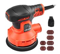 VEVOR Ponceuse Excentrique Orbitale 127 mm 250 W 6 Vitesses 6000-12000 tr/min