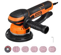 VEVOR Ponceuse orbitale aléatoire à double action 152 mm 10 papiers de verre