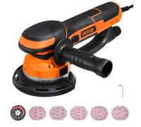 VEVOR Ponceuse orbitale aléatoire excentrique R7311 152 mm, 850 W, 6 vitesses (3 300-7 400 tr/min)