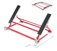 VEVOR Pont Basculant Capacité 2 T, Pont Élévateur Mobile Portable en Acier, pour Entretien Voiture Atelier, Lève Voiture Basculant Manuel, Hauteur Max. 58,5 cm, Largeur Réglable, Levage Rapide