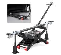 VEVOR Pont Élévateur Pneumatique 3 T jusqu'à 550 mm, Cric de Levage pour Voitures Réglable, avec Barres de Support, Cales de Roues et Patins en Caoutchouc, pour Réparation Voitures SUV Garage