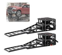 VEVOR Pont Élévateur Pneumatique 5 T jusqu'à 320 mm, Cric Pneumatique pour Voiture avec Rampe d'Extension 2 Kits, Cales de Roue et Rehausseurs, Plate-forme de Levage pour Réparation SUV Garage