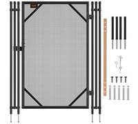 VEVOR Portail de Clôture de Piscine, 1,21x0,76 m, Kit Portillon de Piscine Creusée Amovible, avec Loquet Acier Inoxydable, Porte Facile à Installer Soi-même pour Sécurité Enfants Animaux Domestiques