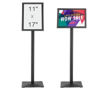 VEVOR Porte-Affiche Présentoir sur Pied 420x297 mm Panneau d’Affichage Réglable