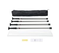 VEVOR Porte Anti-Poussière 10 x 4 m, Kit Barrière Anti-Poussière avec 4 Poteaux Télescopiques, Sac de Transport et Film Plastique, Idéal pour Rénovation Transformation Construction Chantier