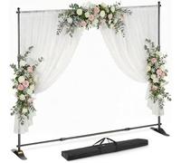 VEVOR Porte-bannière 3 x 2,4 m – Télescopique réglable portable – Haute qualité