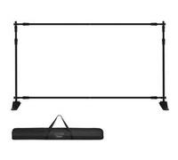 VEVOR Porte-Bannière Réglable Portable 240×240cm Pour Afficher Arrière Plan de Salon Noir