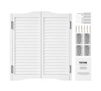 VEVOR Porte Battante Saloon Bois de Pin Charnières Quincaillerie 805x900mm Blanc