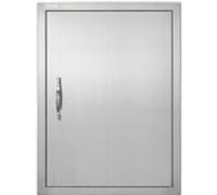 VEVOR Porte d'accès simple 508x686x46 mm - Acier inoxydable encastrée réversible avec poignée