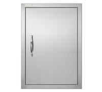 VEVOR Porte d'accès pour barbecue - encastrée inox 457x610x45 mm avec poignées