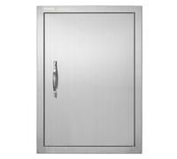 VEVOR Porte d'accès pour barbecue - encastrée inox 457x610x45 mm avec poignées