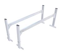 VEVOR Porte-Échelle de Toit pour Camionnette à 2 Barres Réglable 130-206 cm