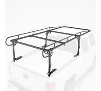 VEVOR Porte Échelle pour Pick Up Charge 363 kg Galerie de Benne Universelle | Pour Charges Longues et Lourdes, Largeur Réglable 1,1-1,6 m, Support d'Échelle pour Camionnette en Acier, Avec Accessoires