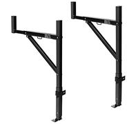 VEVOR Porte-Échelle pour Pickup Charge 113 kg, Porte-Bagages en Acier Extensible 49-87 cm, Hauteur Réglable 98-110,8 cm, Support d'Échelle pour Kayak, Planche de Surf, Bois de Construction, Échelle