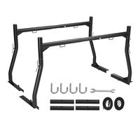 VEVOR Porte-Échelle pour Pickup Charge 363 kg, Porte-Bagages en Acier Extensible 117-180,3 cm, Support d'Échelle avec Boulons en J Non Percés, pour Kayak Planche de Surf, Bois de Construction, Échelle