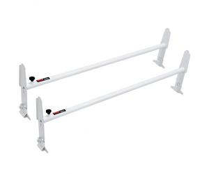 VEVOR Porte-Échelles de Toit pour Camionnette, Porte-Bagages en Acier Allié 2 Barres, 227 kg, Réglable 120-200 cm, pour Fourgonnettes Pleine Grandeur avec Gouttière, Compatible avec Chevrolet Express