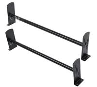 VEVOR Porte-Échelles de Toit pour Camionnette, Porte-Bagages en Acier Allié 2 Barres, Barre de Toit pour Gouttière de Pluie, Capacité de Charge 226,8 kg, Réglables 91-133 cm, pour Fourgonnettes
