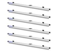 VEVOR Porte-plans à Pince, 762 mm, Bandes de Suspension pour Plans d'Architecte, en Aluminium, Rangement de Documents pour Affiches, Cartes, Papiers d'Ingénierie, Dessins et Œuvres d'Art, Lot de 6